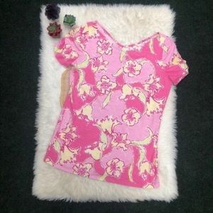 Lilly Pulitzer Leila Top Hotty Pink Day Lilly